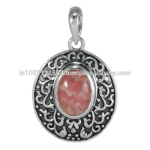 Antique Rhodochrosite Piedra preciosa y plata de ley 925 colgante encanto de diseño al mejor precio